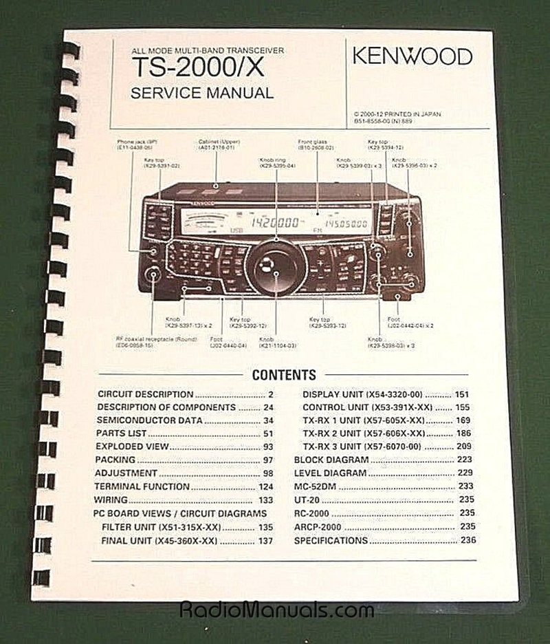 Kenwood TS-2000 Service Manual